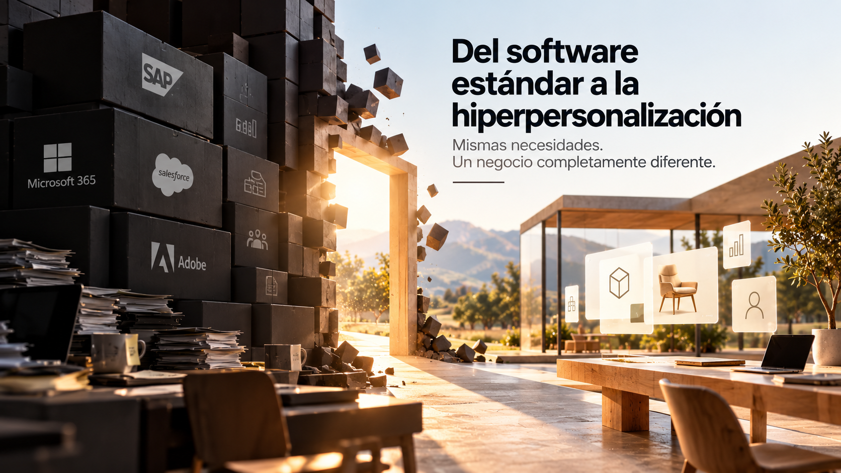Del software estándar a una estrategia de comprar, integrar o construir soluciones adaptadas al negocio